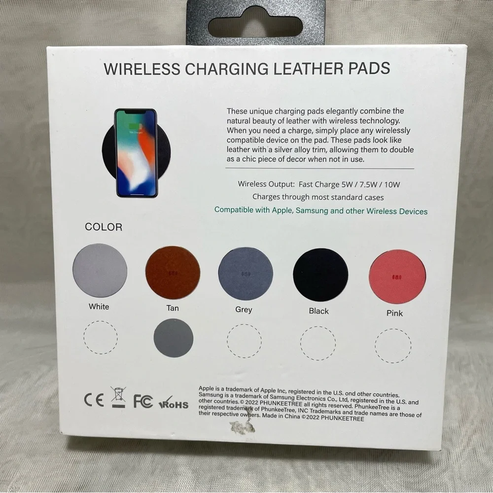 Native Union Wireless Charging Leather Pad, NIB